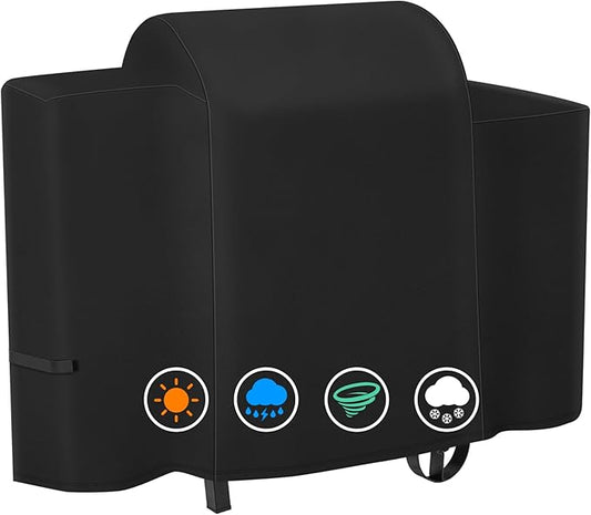 ZBXFCSH Heavy Duty 600D Polyester 73701 Cover Fits for PB Rancher 700,700D, 700S, 700SC, 440D. Waterproof Wood Pellet Grill Cover, All Weather Protection Outdoor BBQ Cover