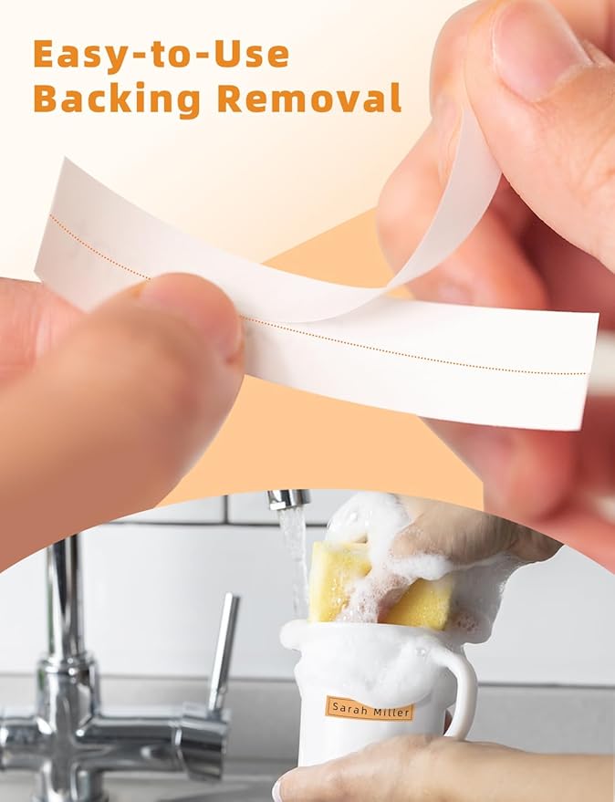 MakeID E1 Q1 Label Maker Tape Refills, 3-Roll 16mm x 4m (0.63" x 13') Continuous Consumables Thermal Laminated Office Labeling Tape Replacement