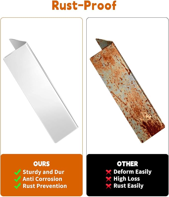 15.3 inch Flavorizer Bars for Weber Spirit Grill Parts 200 Series Weber Spirit 2 Grill Parts E220 E230 S220 S230, Spirit 210 Grill Parts E210 S210 for Weber Grill Parts 7635 67045, 3 Pcs