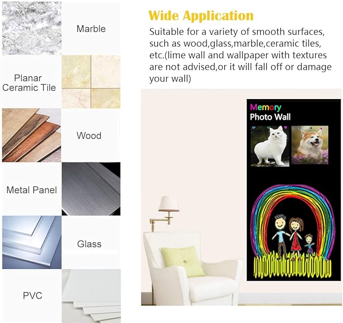 Magnetic Chalkboard Contact Paper 79"x18" Self Adhesive Magnetic Wall Board Sticker with 12 Liquid Chalk and 53 Magnet Letters for Kids, Black Chalk Board Wallpaper Roll Magnet Paint