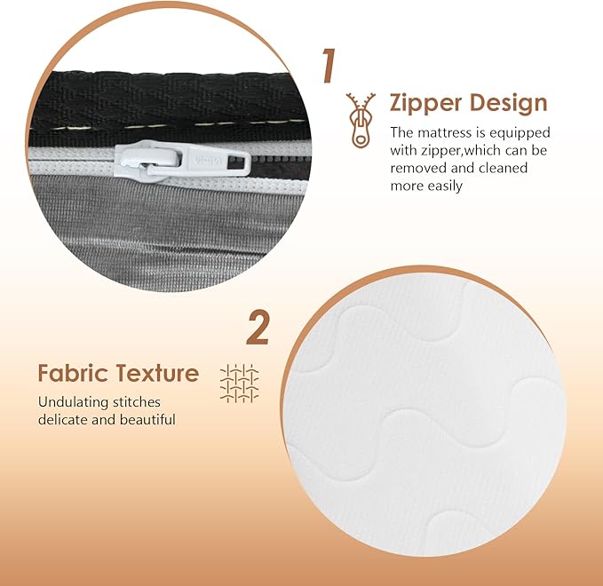 PayLessHere 12 Inch Innerspring Mattress in a Box with Bamboo Charcoal Gel Memory Foam Fiberglass Free CertiPUR-US Certified Medium Firm Spring Mattress Pressure Relief,Twin