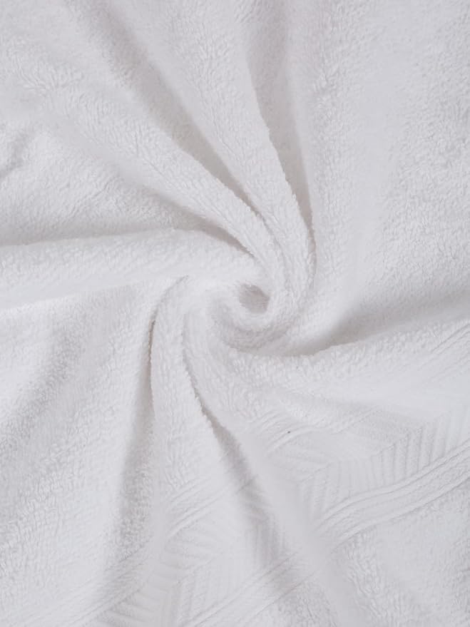 Casa Lino Face Towels & Body Wash Cloths for Showering - 100% Cotton Wash Cloths for Bathroom - Highly Absorbent & Quick Drying Washcloth Set - Cotton Washcloths 24 Pack (12" x 12") - (White)