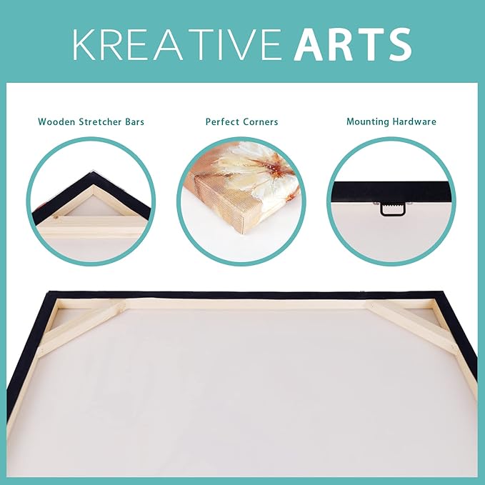 KREATIVE ARTS 20x40 Traditional Chinese Ink Painting Wall Art: Black and Blue Landscape Nature Prints of Mountain and Lake for Living Room, Asian Artwork