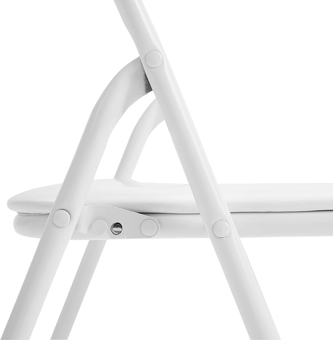 Flash Furniture Mindy Kids 3-Piece Folding Table and Chairs Set for Daycare and Classrooms, Children's Activity Table and Chairs Set, White