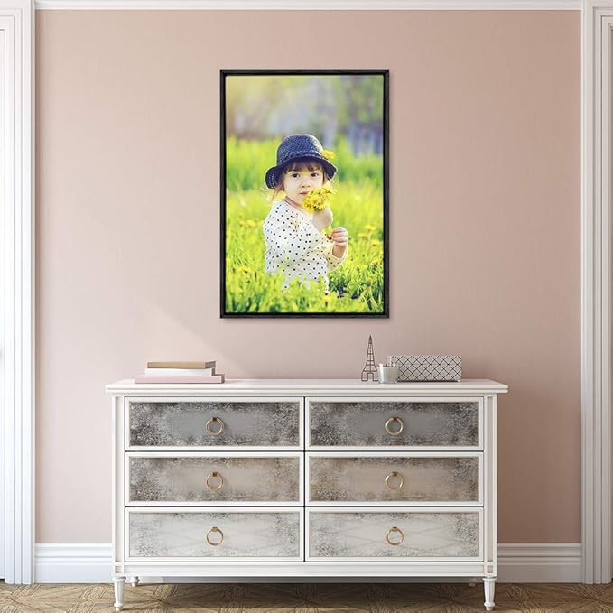 wall26 Framed Custom Canvas Wall Art for Living Room, Bedroom Canvas Prints for Home Decoration Ready to Hang - 16"x24", Black Frame