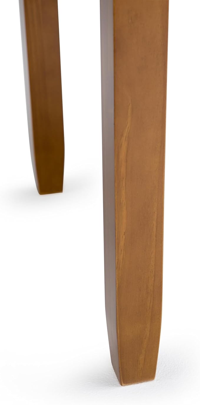 SIMPLIHOME Warm Shaker Desk - 48 Inch Wide Solid Wood Writing Desk in Light Golden Brown, Transitional Home Office Computer Table for Workspace or Study with Flip-Down Keyboard Tray and 2 Drawers