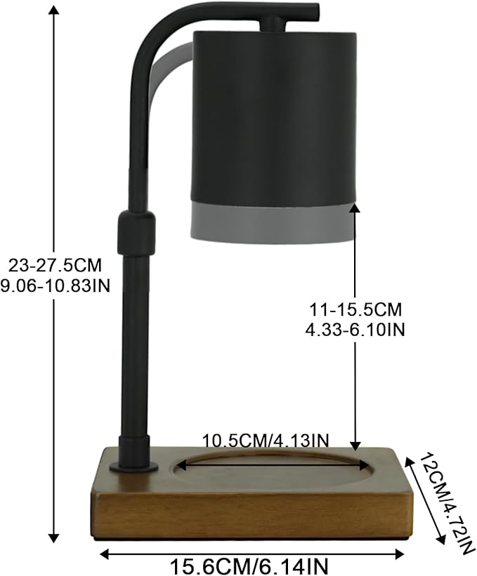 Candle Warmer Lamp Timer - Electric Adjustable Candle Lamp Warmer, Birthday Gifts for Women, Mothers Day Gifts for Mom, House Warming Gifts New Home, Candle Warmer for Jar Candles with 2 Bulb