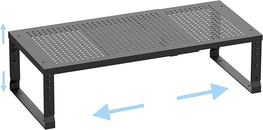 Cabinet Shelf,Expandable Adjustable Stackable Kitchen Organizer,for cabinets, Kitchens, countertops, bathrooms Shelf Organizer(1Pack/Black,Medium)