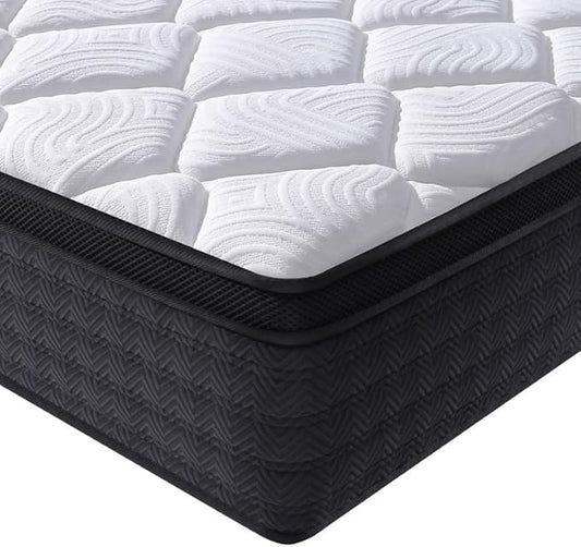 Full Size Mattress, 10 Inch Hybrid Memory Foam Full Mattress in a Box, Medium Firm, Pressure Relief, CertiPUR-US