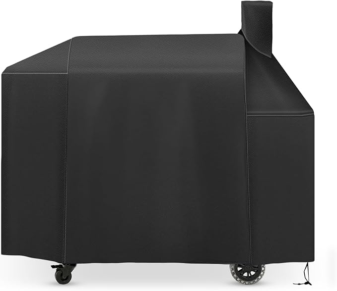 Grill Cover for Pit Boss Pro Series 1600,Competition Series 1600,Elite Series 1600,PB1600CS,PB1600PS2,PB1600PSE,Titan 1600CS Pellet Smoker Grill,Heavy Duty 600D Waterproof Pitboss Smoker Cover,Black