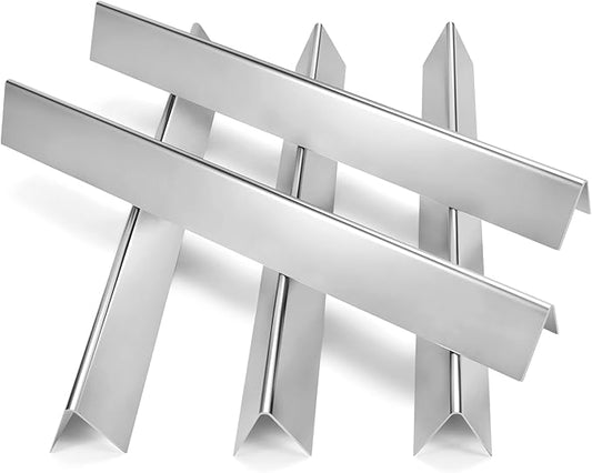 GGC 22.5" Flavorizer Bars for Weber 7536, 7537, Spirit 300 Series, E-310, E-320, S-310, S-320 Grills with Side-Controls, Spirit 700, Genesis Silver B/C, Gold B/C, Weber 900(5-Pack)(22.5"x2.3"x2.3")