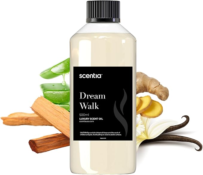 Hotel Diffuser Oil Inspired by The Westin Hotel Scent - 500 ml 16.9 fl oz - Essential Oil Blend for Diffuser Refill,White Tea Oil for Aromatherapy Diffusers and Humidifiers - Dream Walk