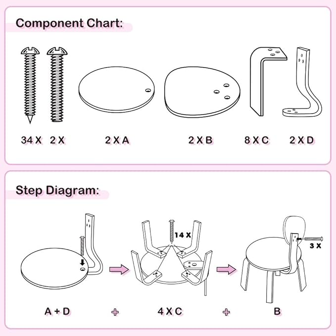 iPlay, iLearn 10 Inch Kids Solid Hard Wood Animal Chair, Stackable Wooden Finished, Preschool, Daycare, Bedroom, Playroom, Nursery Seat, Cow Furniture Stool for Toddlers, Children, Boys, Girls