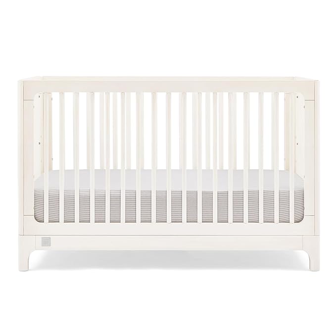 Delta Children babyGap Wren 4-in-1 Convertible Crib Greenguard Gold Certified, Antique White