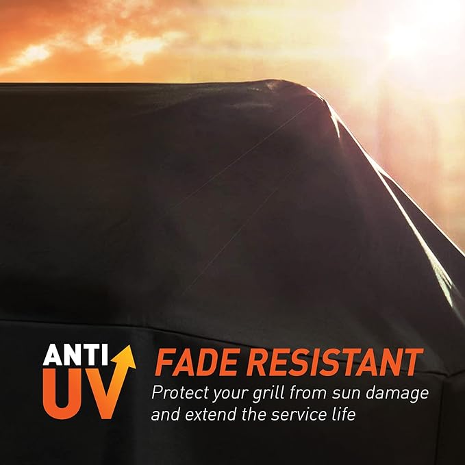 Outdoor Grill Cover Compatible with Traeger 20 and Rec Tec Bullseye - Heavy Duty Pellets Smoker Cover for Tailgater Grill Accessories