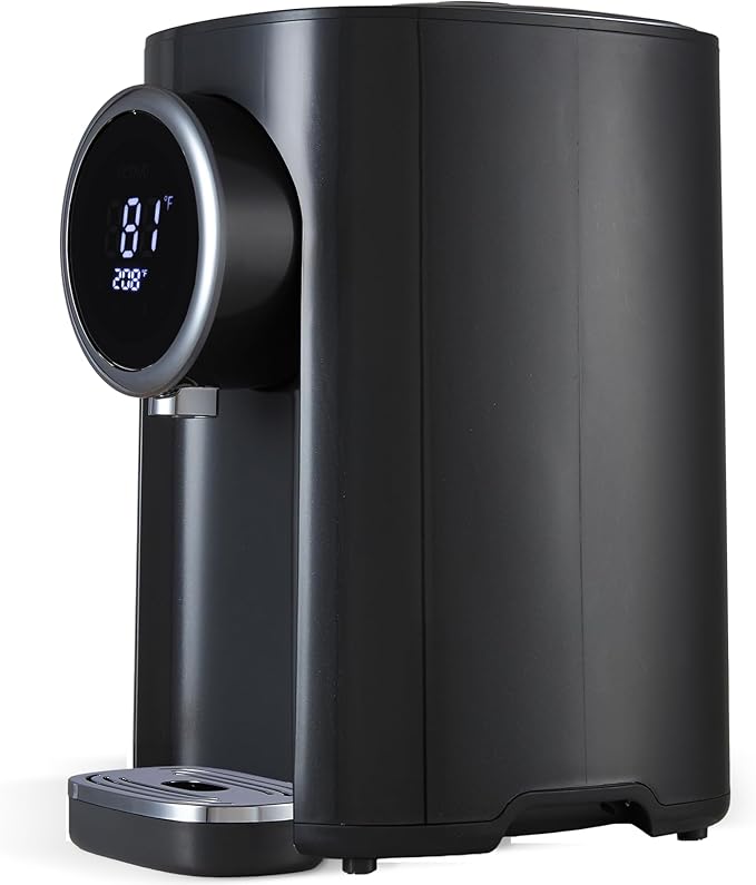 OCTAVO Water Boiler & Warmer 5 Liter, 304 Stainless Steel Water Tank, 700 Watt 6 Adjustable Water Temperature, LCD Touch Control Screen, Child Lock with Water Shortage Indicator