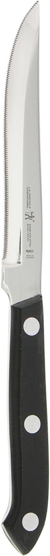 Henckels Forged Premio Knife Set with Block, Chef Knife, Paring Knife, Utility Knife, Steak Knife, 14 Piece, Black, Stainless Steel