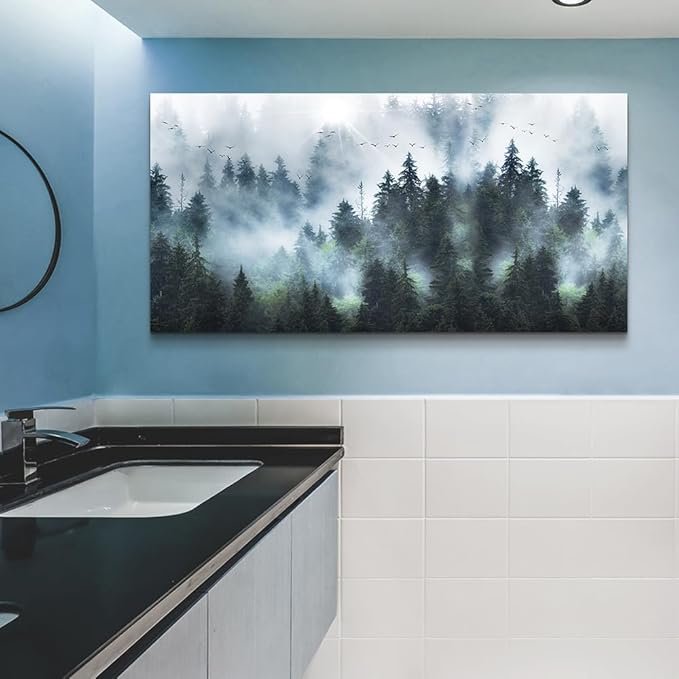 DZRWUBHS Large Size Abstract Canvas Wall Art For Living Room Wall Decorations For Bedroom Office Wall Decor Abstract Mountain Wall Painting Framed Pictures Artwork Farmhouse Home Decor Art 30"X60"