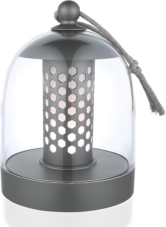 Touch Night Light with Dimmable & Adjustable Color Temperature, USB Rechargeable Portable Bedside Lamp for Bedroom Living Room Baby Nursery – 9 Hour Long Battery Life (Grey)