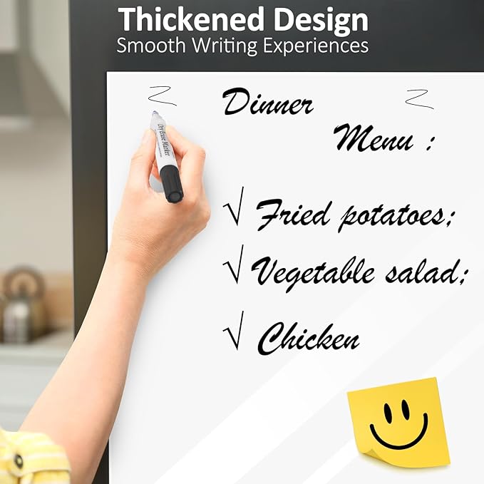 Dry Erase White Board Sticker for Wall (36 × 23)