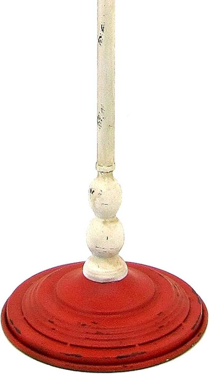 42" Tall Metal Standing Santa's Mail Christmas Mailbox with Light-up LED Wreath (Red Top)