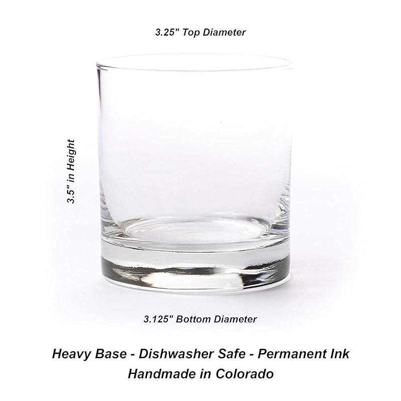 Black Lantern Whiskey Glasses - Set of 2 Old Fashioned Glasses for Cocktails and Drinking Glasses - Rock Glasses for Nature Lovers - Set of 2 Kitchen Glasses (Stars & Night Landscape)