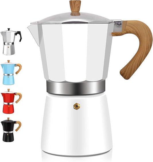9 Cup Aluminum Espresso Stovetop Moka Pot Express Coffee Maker Percolator Italian Classic Mocha Coffee Machine for Italian and Cuban Cafe Brewing for Home & Camping 450ml 15oz
