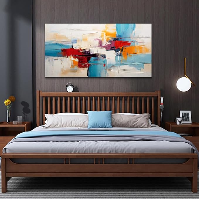 hyidecorart Canvas Wall Art For Living Room Abstract Office Artworks Wall Decor For Bedroom Minimalism Wall Paintings Modern Pictures Ready to Hang Home Decorations 40" x 20"