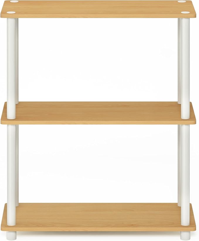Furinno Turn-N-Tube Display Rack, 3-Tier Single, Beech