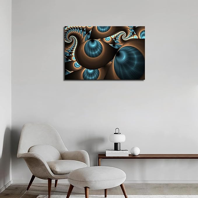First Wall Art - Abstract Blue Brown Like Several Holes Wall Art Painting The Picture Print On Canvas Abstract Pictures for Home Decor Decoration Gift