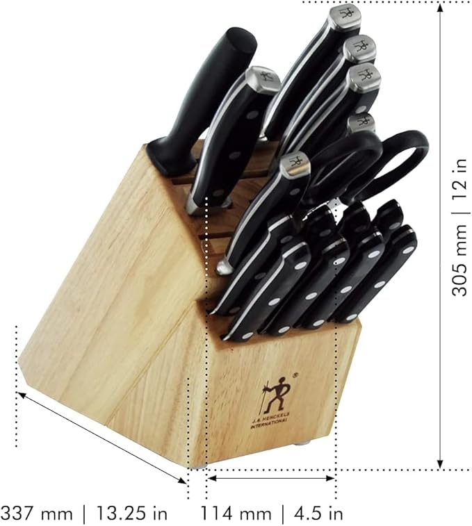 HENCKELS Forged Premio 17-pc Knife Block Set