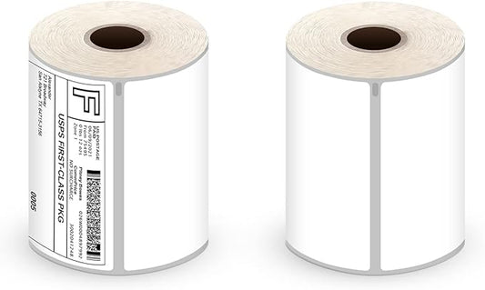 Shipping Labels 4"x6" Compatible with Dymo LabelWriter 4XL 1744907, 1755120, Thermal Postage Labels for All Thermal Label Printers, Permanent Adhesive, BPA Free, 220 Labels/Roll (2 Rolls)