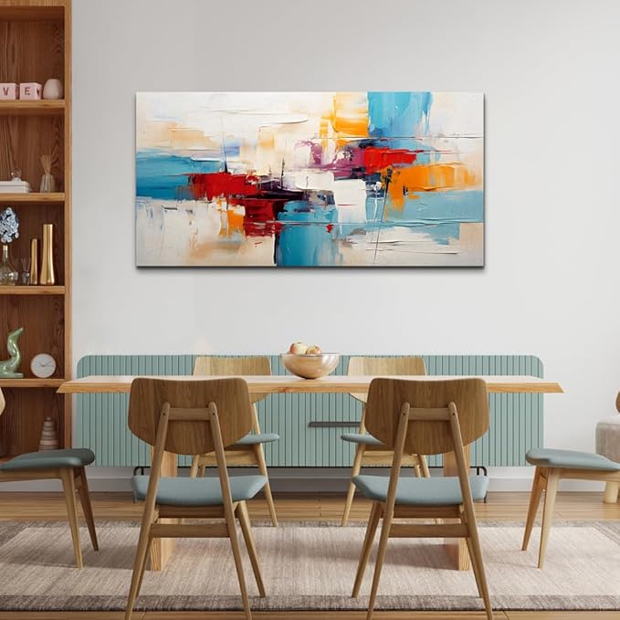 hyidecorart Canvas Wall Art For Living Room Abstract Office Artworks Wall Decor For Bedroom Minimalism Wall Paintings Modern Pictures Ready to Hang Home Decorations 40" x 20"