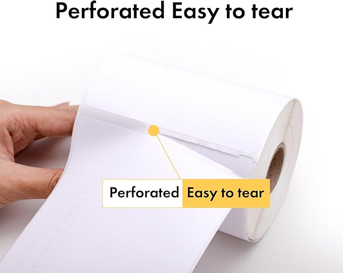 DYMO-Compatible 1744907 Shipping and Postage Labels for 4XL (4" x 6") - BPA Free! (6 Rolls; 220 Labels per Roll)