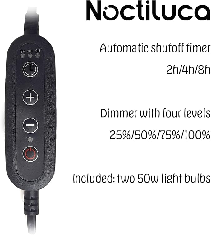 NOCTILICUA Electric Candle Warmer Lamp, Dimmer, Timer, Wooden Base with Gold Stand, White Shade, gift for Mother's Day, birthday, Christmas, Thanksgiving, Room Decor, Scented Wax Jar Candle Warmer