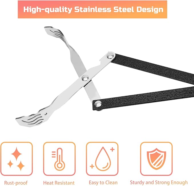 Skyflame Extra Long 20-inch Stainless Steel BBQ Grilling Tong, Barbecue Accessory - Grill Tools for Gas and Charcoal Grills, Kitchen, Baking