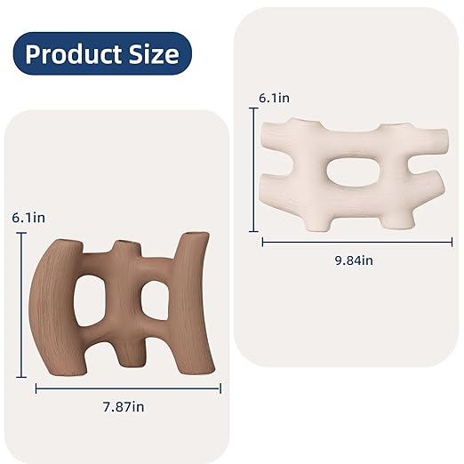 Ceramic Vase, Wabi Sabi Decor, Handmade Vase for Home Decor, Cute Small Textured vase Coffee Table Decor for Bedroom, Office, Living Room, Bathroom, Shelf