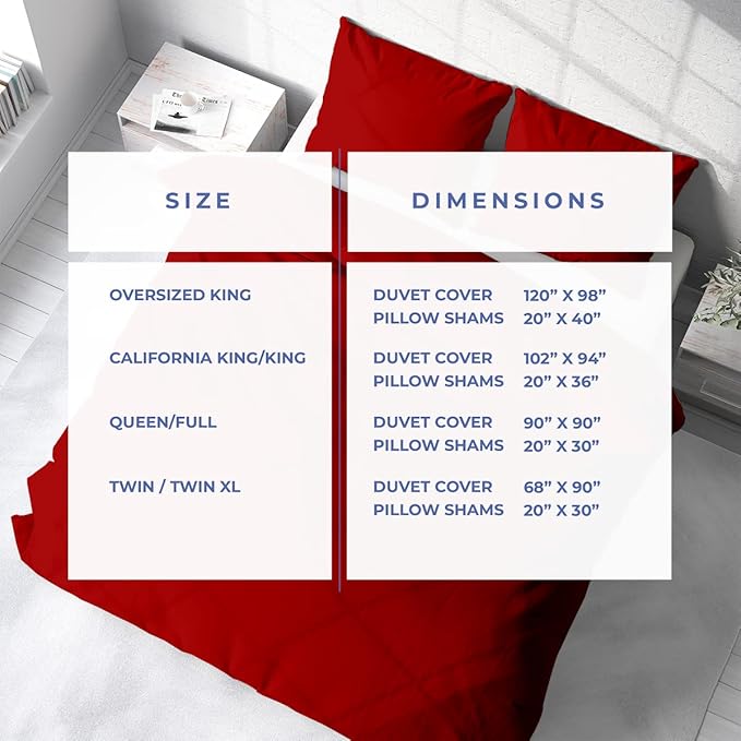 Kotton Culture Twin Size Duvet Cover Set 100% Egyptian Cotton - 600 Thread Count Ultra Soft Premium Durable Comforter Cover Zipper Closure & Corner Ties (Blood Red,Twin/Twin XL 68" X 90")