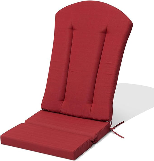 Crestlive Products Adirondack Chair Cushion Outdoor Rocking Chair Cushion Water Resistant 50x20 Inch High Back Patio Replacement Cushion, Chili