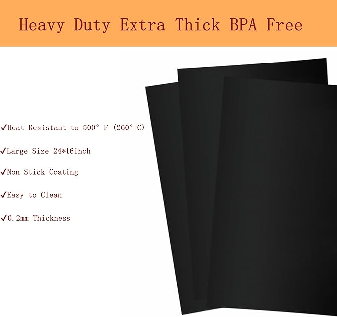 3 Pack Oven Liners for Bottom of Oven,Resuable Large Thick Heavy Duty Oven Mat Set,Non Stick Oven Mats for Bottom of Electric Oven Gas Oven Toaster Oven Microwave Grill,Free Heat Resistant Baking Mat