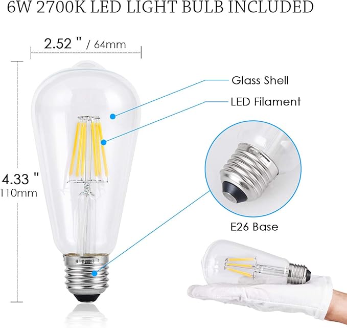 Modern Brushed Nickel Pendant Light with Frosted Glass, Transitional Metal Pendant Lighting Fixture for Kitchen Island Sink Dining Room Bar, Led Bulb Included