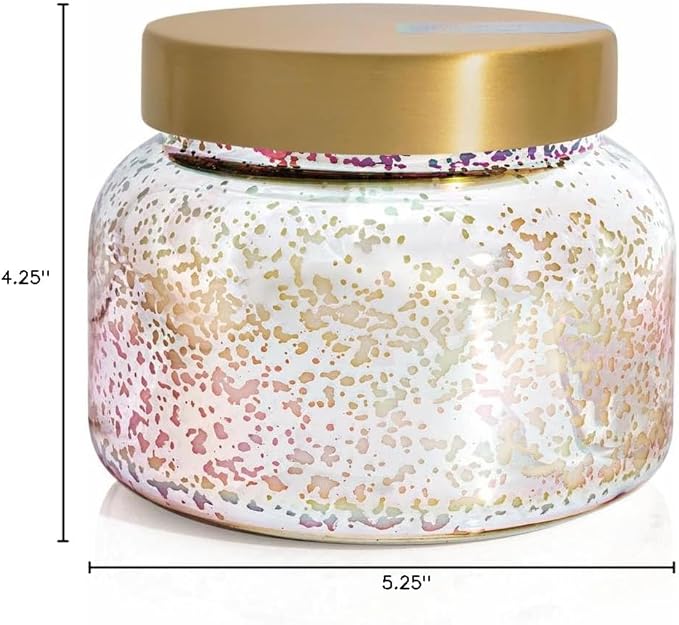 Capri Blue Mercury Iridescent Scented Candles for Home - Long Lasting Decorative Jar Luxury Candles - Gifts for Women & Men - Soy Wax Blend - Blue Jean (28 oz)
