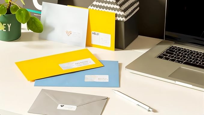 Address & Barcode Labels Replacement for DYMO 30251 (1-1/8" x 3-1/2") [6 Rolls/780 Labels] Compatible with DYMO Labelwriter 450, 4XL,550,5XL & Zebra Desktop Printers