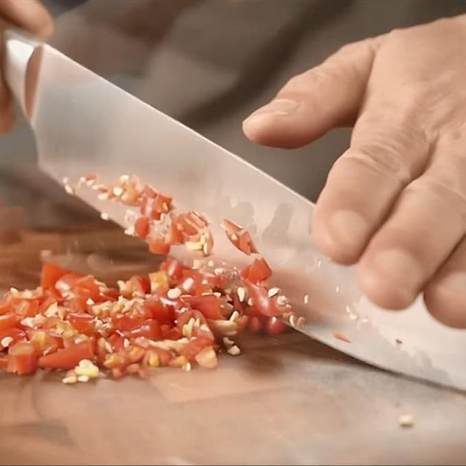 Natura Series 4 PCS Chef Knife Set with Gift Box, Ultra Sharp Kitchen Knives with Natural Wooden Handles