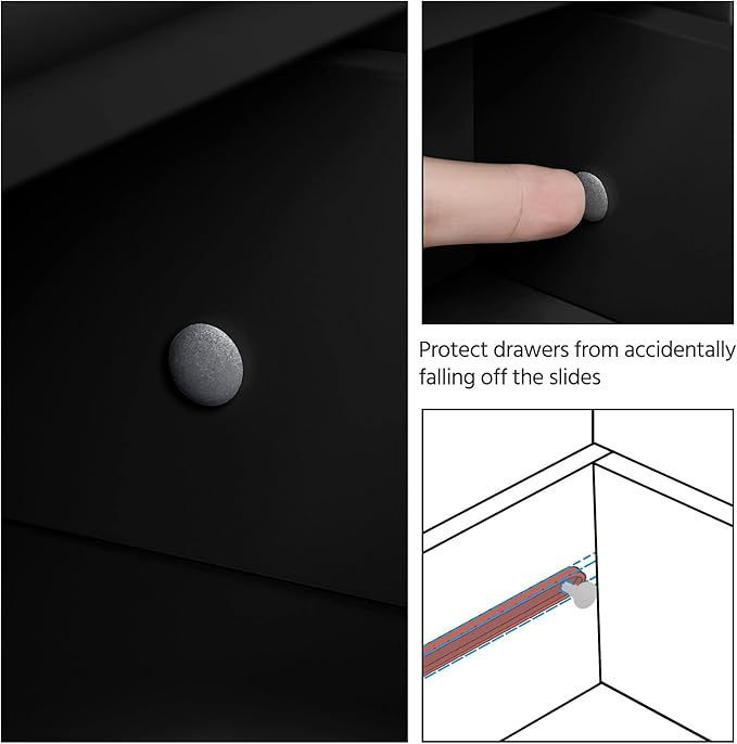 Yaheetech Wooden Bathroom Floor/Side Storage Organizer Cabinet with 4 Drawers and 1 Cupboard, Freestanding Entryway Storage Unit Console Table for Home Decor