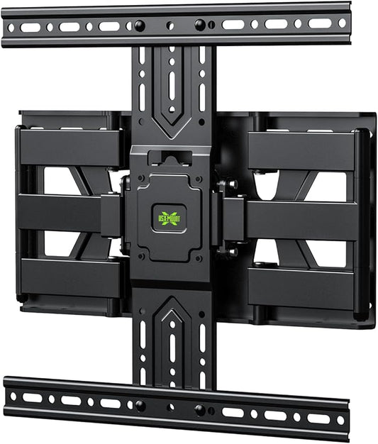 USX MOUNT Ultra Slim TV Wall Mount 37-75 Inch TVs Mount with Swivel and Tilt, Low Profile Full Motion Bracket with Articulating Dual Arms, Up to VESA 400X400 mm Max 16" Wood Studs, Holds 99lbs