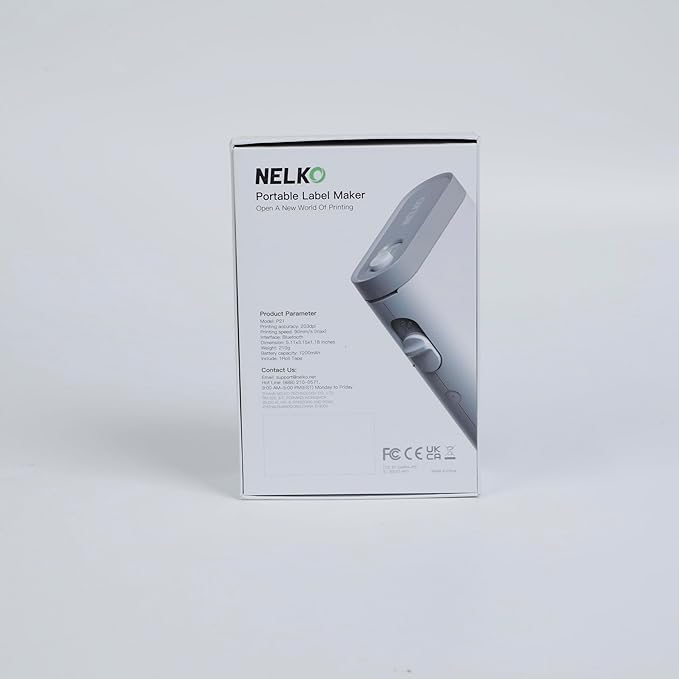 Nelko Label Maker Machine with Tape, P21 Bluetooth Label Printer, Wireless Mini Label Makers with Multiple Templates for School Office Home, Pink