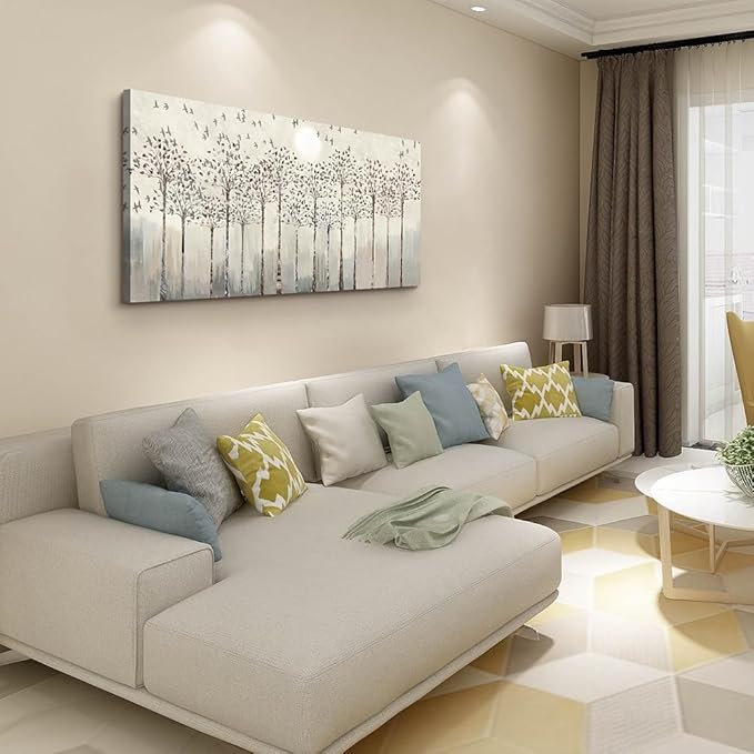 Wapluam Framed Canvas Wall Art For Living Room Large Wall Decorations For Bedroom Office Wall Decor Scenery Abstract Wall Paintings Pictures Artwork Canvas Prints Boho Room Home Decor 20X40 in