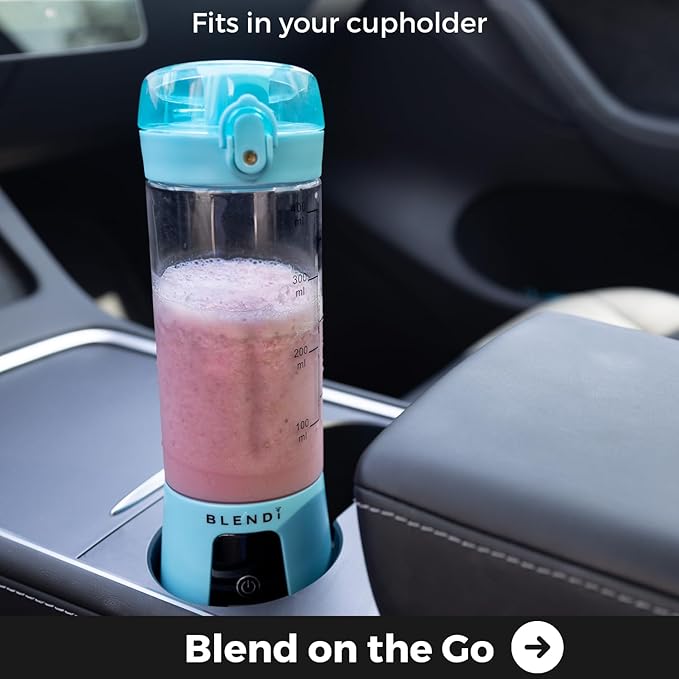 BLENDi Pro+ Portable Blender (17.5oz, Purple) – Powerful 120W Motor, USB-C Rechargeable, Cordless Personal Blender for Smoothies, Shakes & More – BPA-Free, Self-Cleaning, Travel-Friendly