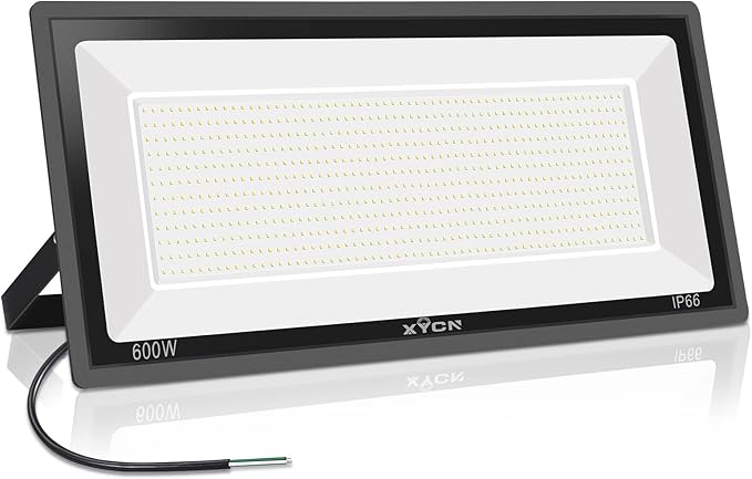 600W LED Stadium Flood Lights Outdoor(3050W Equivalent),67500LM Super Bright LED Arena Lights,100-277V IP66 Waterproof 5000K Daylight White Commercial Lighting for Sports Fields and Counts